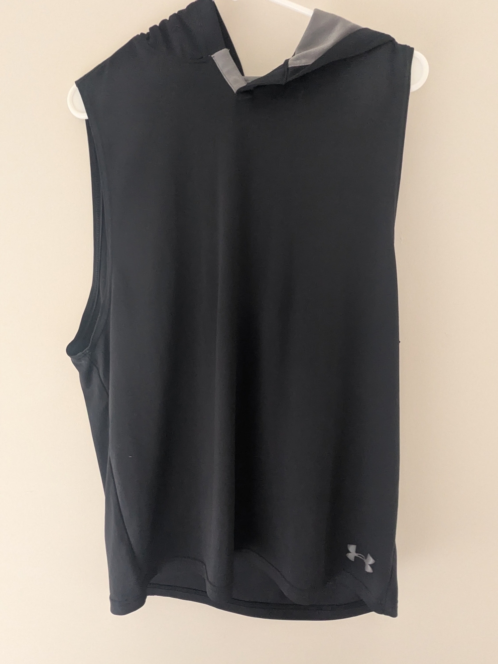 Under Armour Women’s Black Sleeveless Muscle Tee with Hood